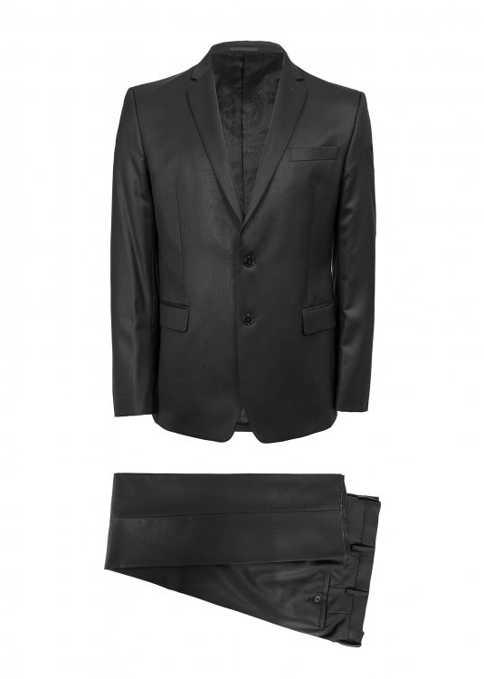 Versace Collection Κοστούμι σε στενή γραμμή  - Black 990