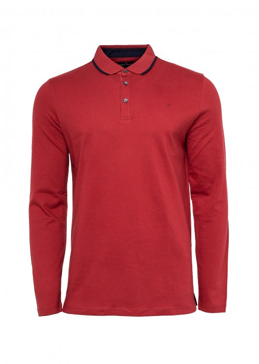 Ανδρική Polo μπλούζα σε  Custom Slim γραμμή - 75025 182925 360 Red