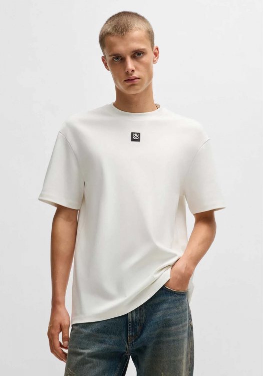HUGO Κοντομάνικη T-shirt της σειράς Dalile - 50505201 102 Natural