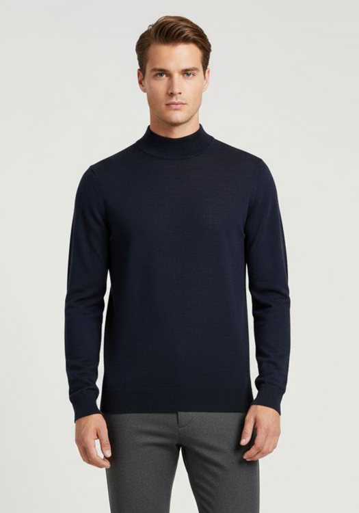 Daniel Hechter Ημί-ζιβάγκο της σειράς Turtleneck - 65001 122801 690 Blue