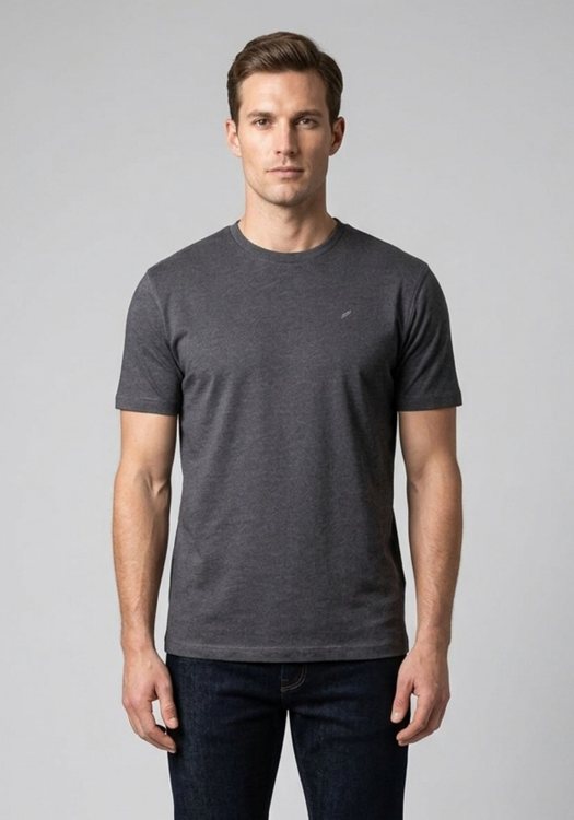Daniel Hechter Κοντομάνικη T-shirt της σειράς Double Pack- 76001 112916 960 Dark Grey