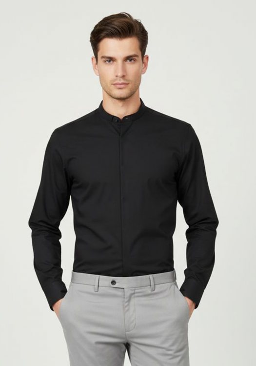 Daniel Hechter Πουκάμισο της σειράς Stand Up SF - 60111 121514 990 Black