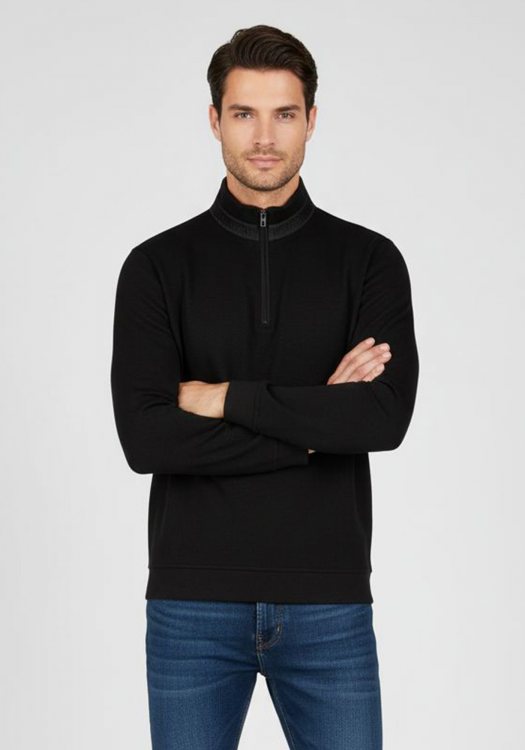 Daniel Hechter Πλεκτή μπλούζα της σειράς Troyer - 70024 152934 990 Black