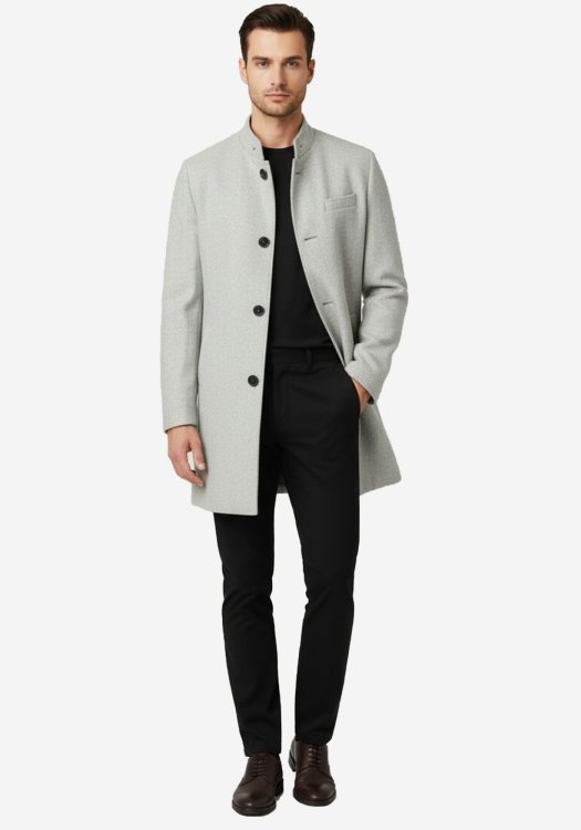 Daniel Hechter Παλτό της σειράς Mao - 45001 122252 910 Light Grey