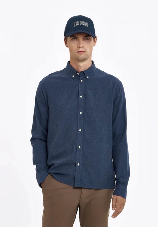 Les Deux Πουκάμισο της σειράς Desert - LDM410169 425425 Dark Navy Melange