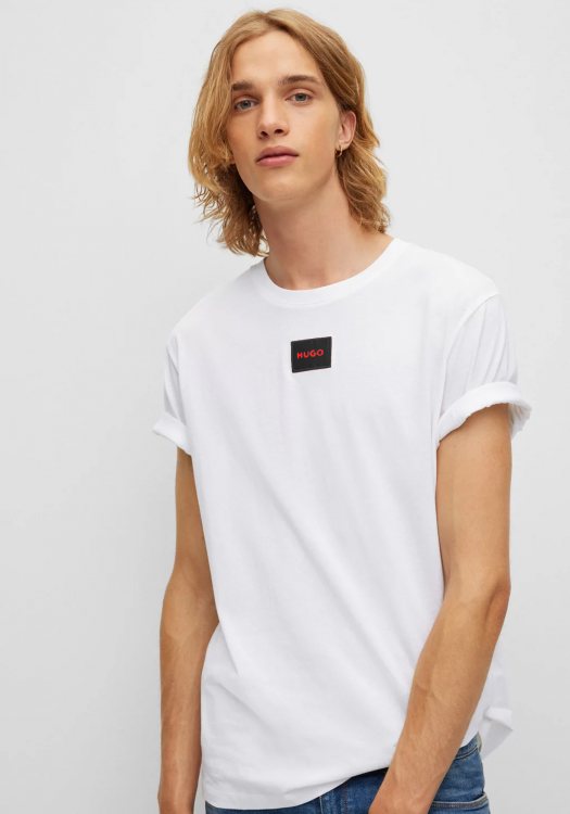 HUGO Κοντομάνικη T-shirt της σειράς Diragolino 212 - 50447978 127 Open White