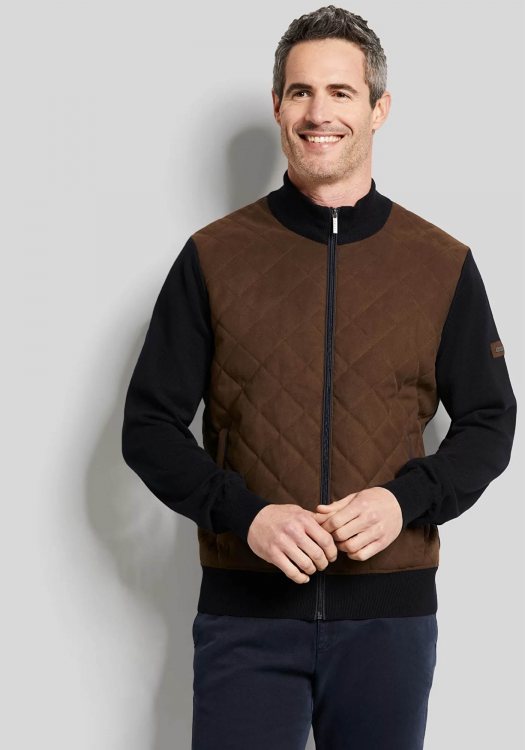 Bugatti Hybrid Ζακέτα της σειράς Downtouch - 7600 45551 80 Navy Brown