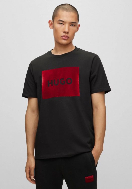 HUGO Κοντομάνικη T-shirt της σειράς Dulive - 50501004 001 Black