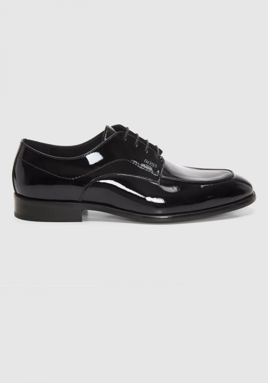 BOSS Shoes Δερμάτινα Παπούτσια Loustrini - E7735 Black