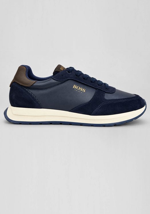 BOSS Shoes Suede Sneakers - EF310 Indaco Vapor Suede
