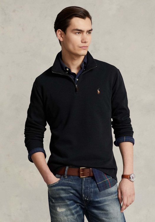 Polo Ralph Rauren Half Zip της σειράς Estate - 710671929 001 Black