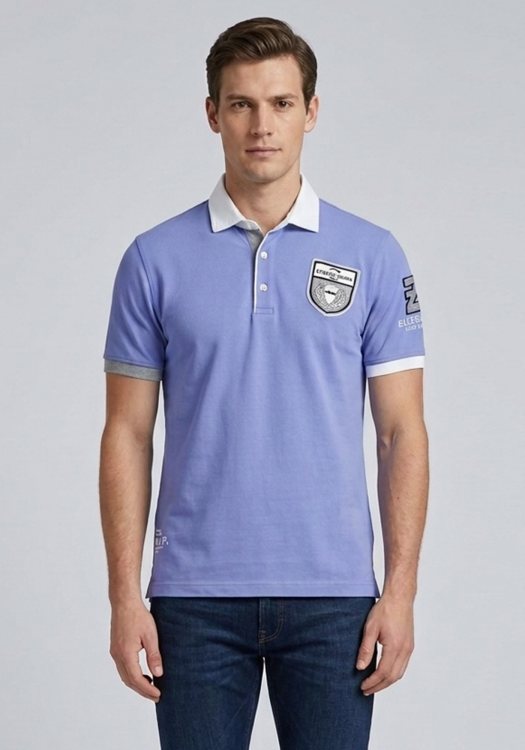Etiqueta Negra Polo Μπλούζα Graph- 10E8100H0113181 5025 Levanda