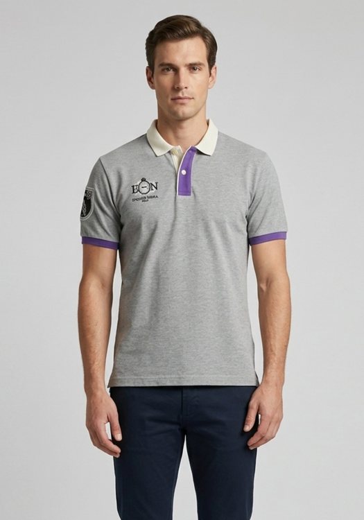 Etiqueta Negra Μπλούζα Polo - 000514 9490 Grey