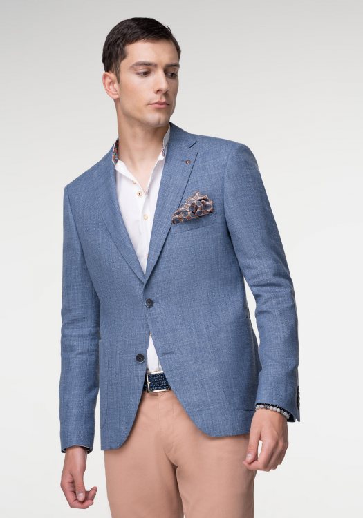Fragosto Σακάκι Blazer της σειράς Bras - FRB23 3826 020 022 Ciel