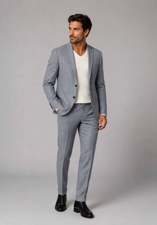 Fragosto 2 Pieces Κοστούμι Hant - FRS2526 6066 026 002 Grey Blue