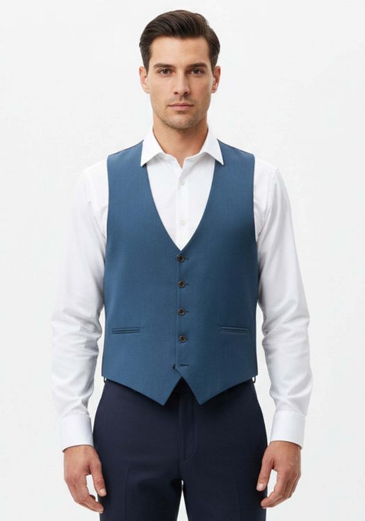 Fragosto Γιλέκο της σειράς Raph - FRV2425 003587 455 Bright Blue