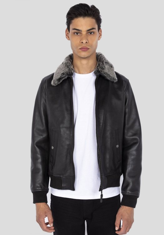 Schott N.Y.C. Δερμάτινο Jacket της σειράς Flight - LC930DGT Black