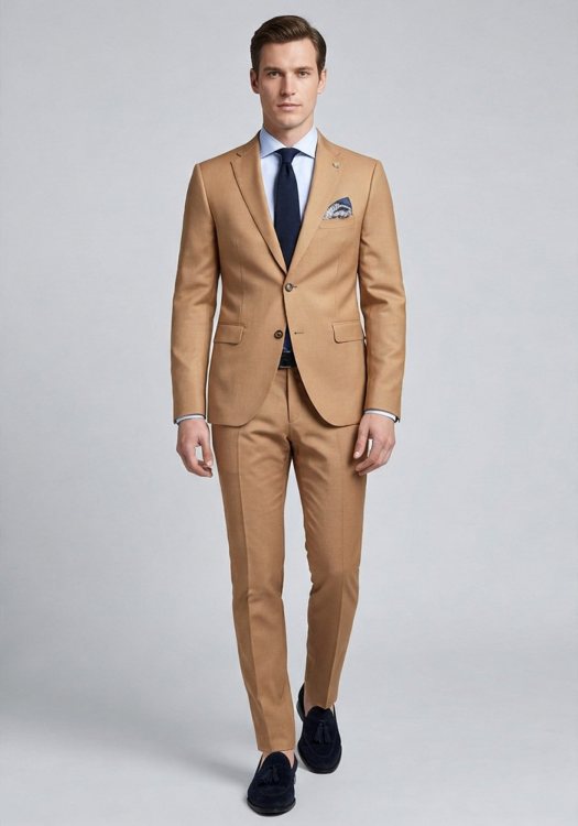 Fragosto 2 Pieces Κοστούμι της σειράς Adam - FRS2324 6025 022 004 Beige