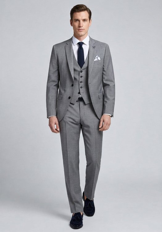 Fragosto 2 Pieces Κοστούμι της σειράς Elijah - 4948 022 003 Grey