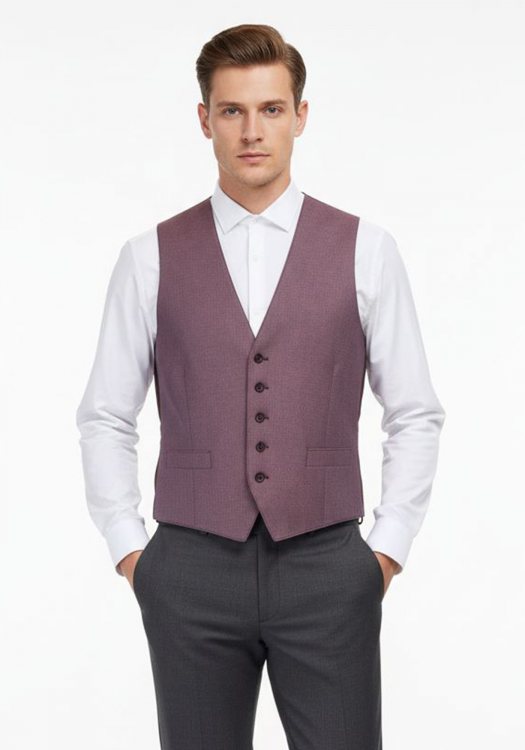 Fragosto Γιλέκο της σειράς Poly - V MA4777 Cherry