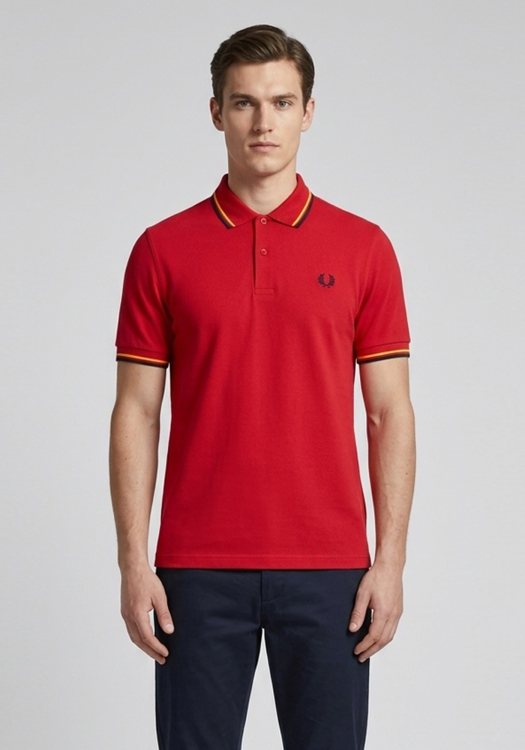 Fred Perry Μπλούζα Polo - M1200 853 Red/Navy