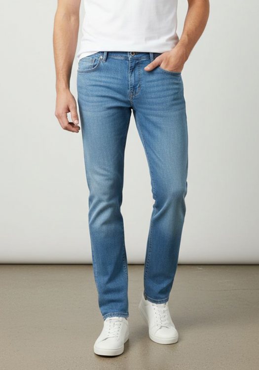 Fynch Hatton Jean Παντελόνι σε Modern γραμμή - 1122 2951 655 Blue