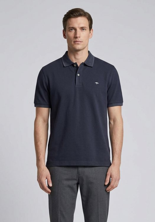Fynch Hatton Polo Μπλούζα Supima - 1603 1702 685 Navy