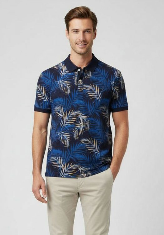 Fynch Hatton Polo Μπλούζα της σειράς Botanical - 1504 1312 685 Navy