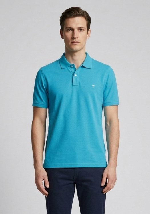 Fynch Hatton Polo Μπλούζα της σειράς Supima Cotton - 1122 1700 610 Clear water