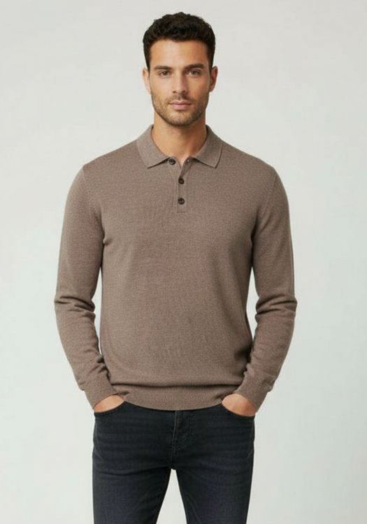 Fynch Hatton Polo μπλούζα σε κανονική γραμμή - 1220 854 829 Earth 