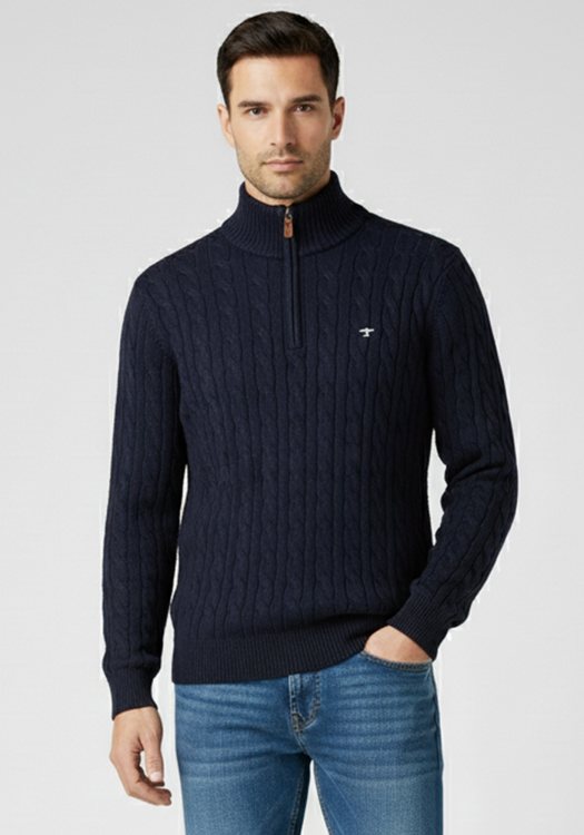 Fynch Hatton Pullover της σειράς Cable - 1509 207 690 Navy