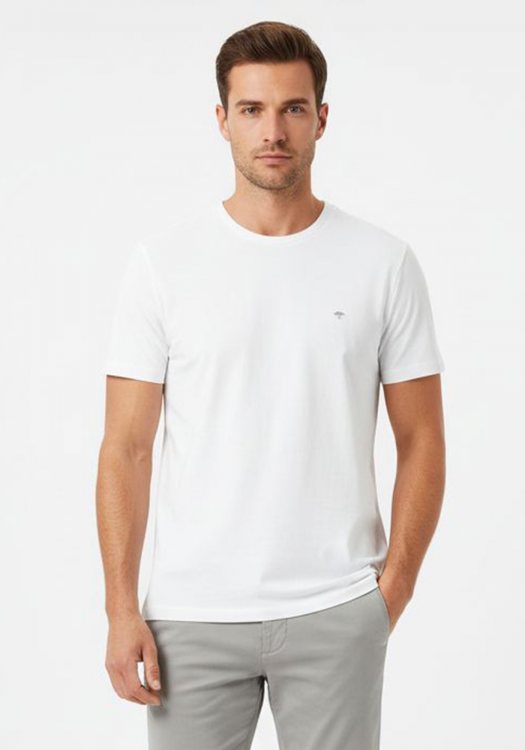 Fynch Hatton T Shirt της σειράς Basic - 1504 1804 824 New Offwhite