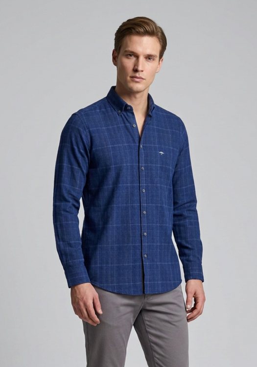 Fynch Hatton Πουκάμισο Corduroy - 1609 8820 685 Navy