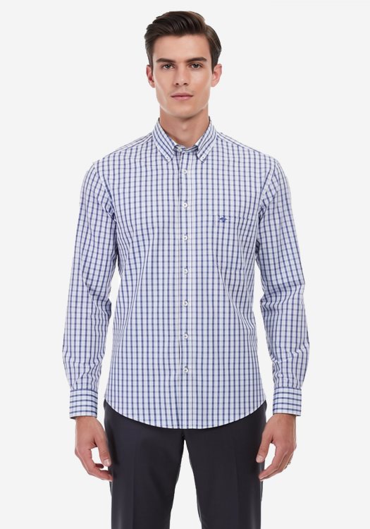 Fynch Hatton Πουκάμισο της σειράς Check - 1408 5000 672 Midnight