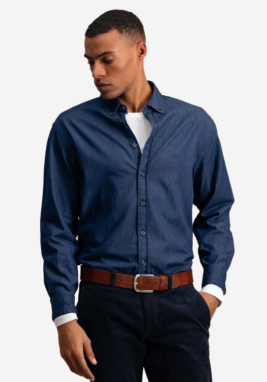 Fynch Hatton Πουκάμισο της σειράς Denim -  1509 8030 685 Navy