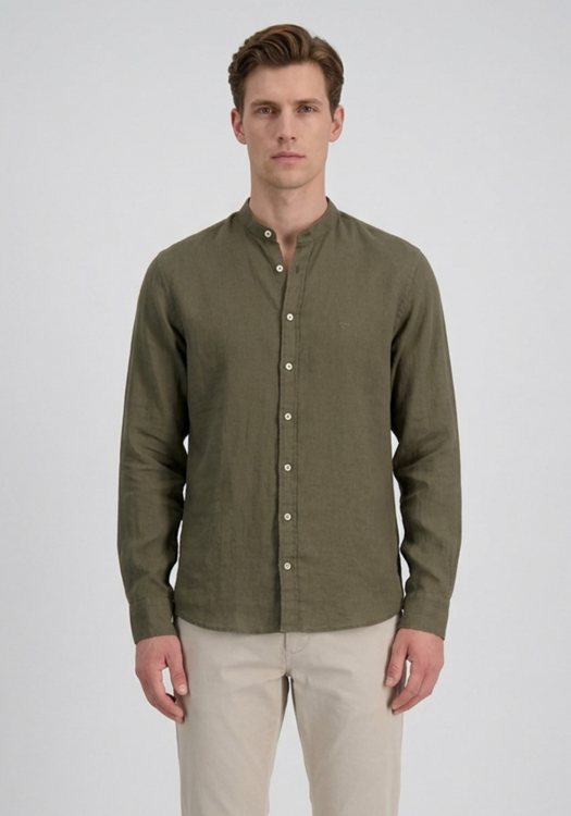 Fynch Hatton Πουκάμισο Linen - 1613 6008 719 Dark Khaki