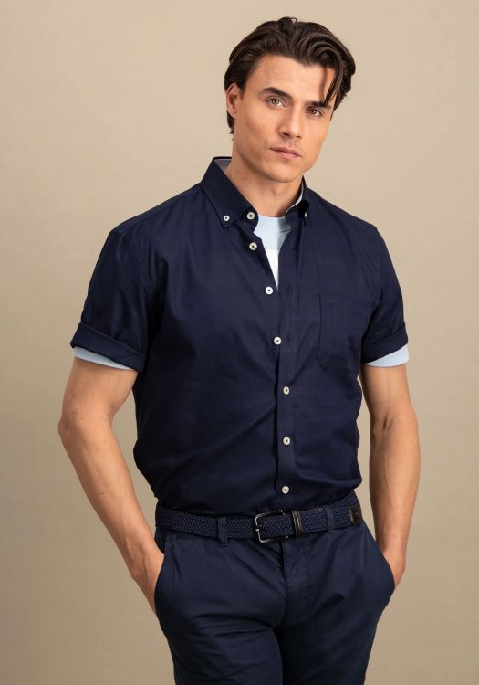 Fynch Hatton Πουκάμισο της σειράς Superfine - 1504 8091 685 Navy