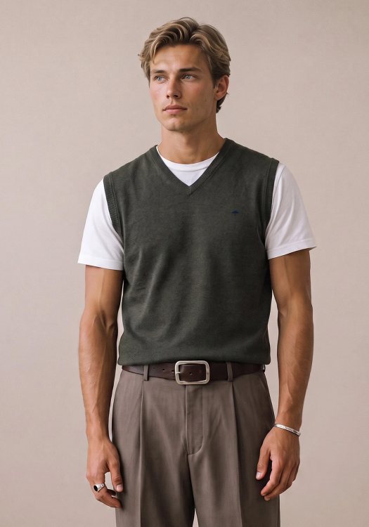 Fynch Hatton Αμάνικο Pullover Slipover - 1614 214 749 Cypress