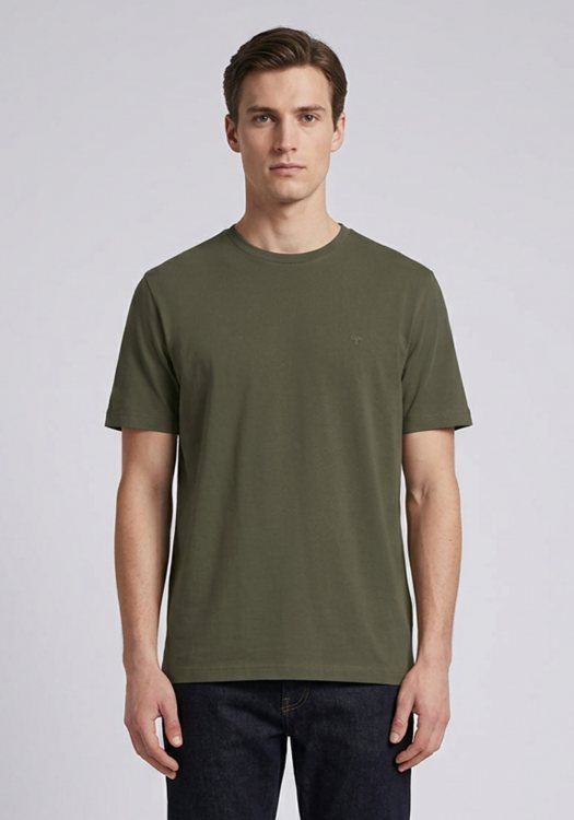 Fynch Hatton Μπλούζα Sanforized - 1613 1900 719 Dark Khaki