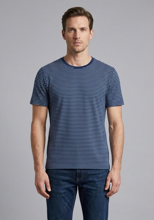 Fynch Hatton Μπλούζα Stripe - 1119 1901 1666 Blue