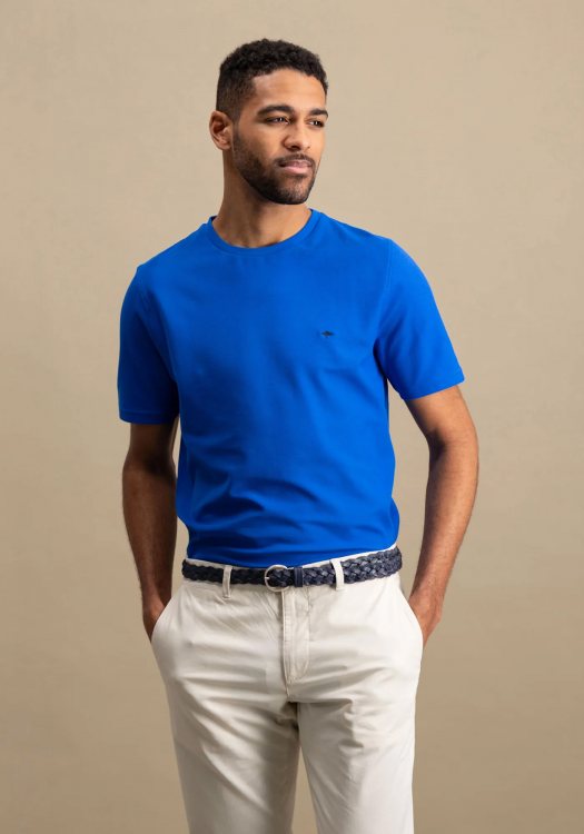 Fynch Hatton Μπλούζα της σειράς Basic - 1503 1707 628 Strong Blue