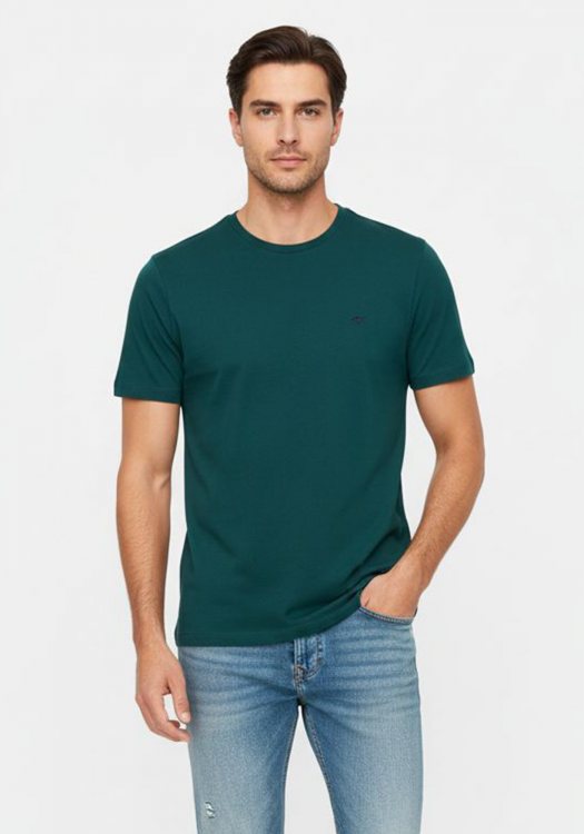 Fynch Hatton Μπλούζα της σειράς Basic - 1513 1500 727 Pine Green