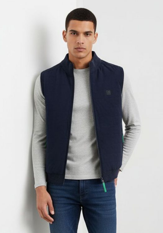 Fynch Hatton Αμάνικο της σειράς Hybrid - 1409 622 690 Navy