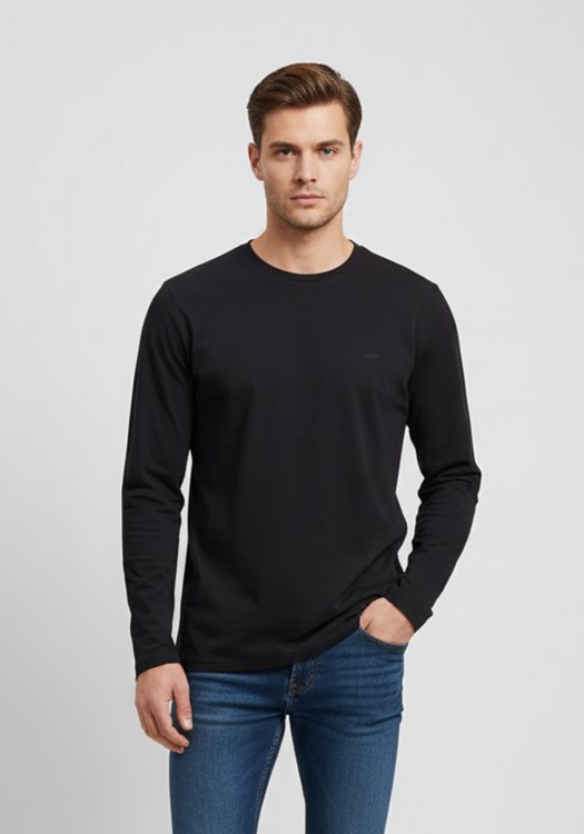 Fynch Hatton Μπλούζα της σειράς Interlock - 1514 1924 999 Black