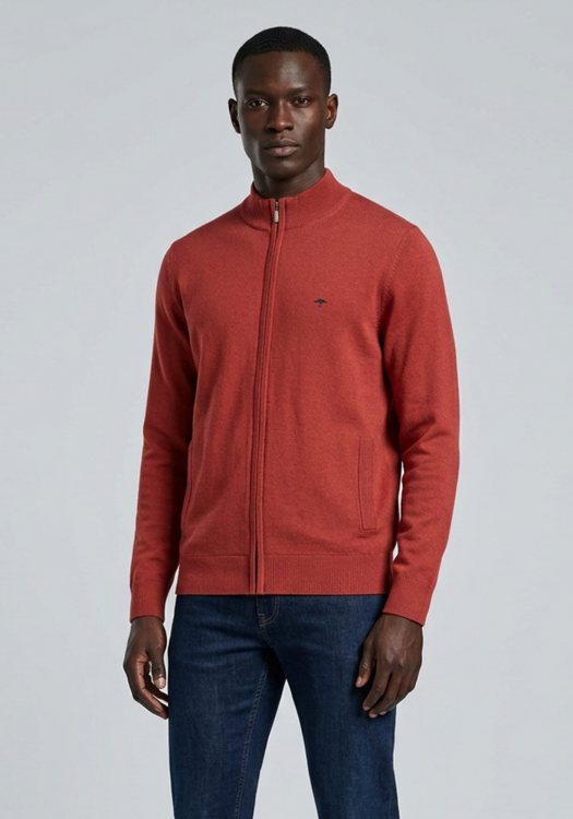 Fynch Hatton Ζακέτα Cardigan Zip - 1614 212 346 Brick