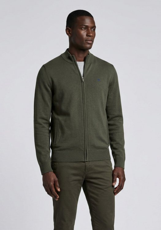 Fynch Hatton Ζακέτα Cardigan Zip - 1614 212 749 Cypress