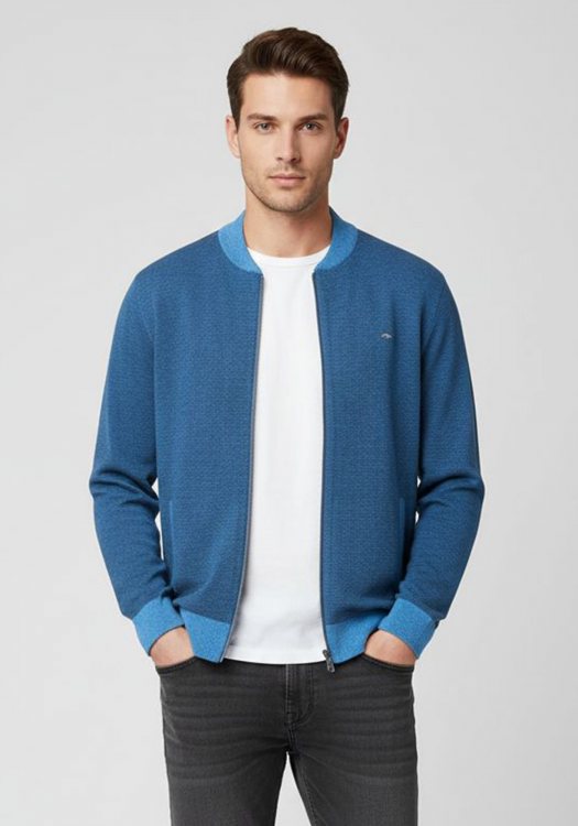 Fynch Hatton Πλεκτή ζακέτα της σειράς Superior Cotton - 1121 251 1621 Sailor Night