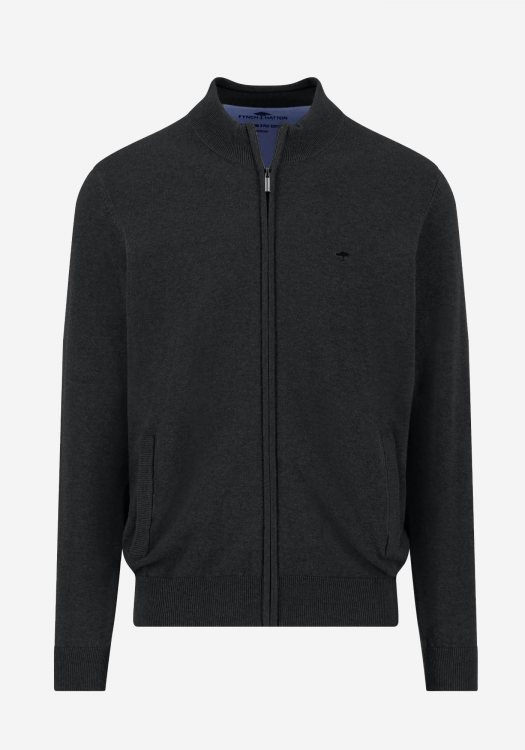 Fynch Hatton Ζακέτα της σειράς Cardigan Zip - 1514 212 999 Black
