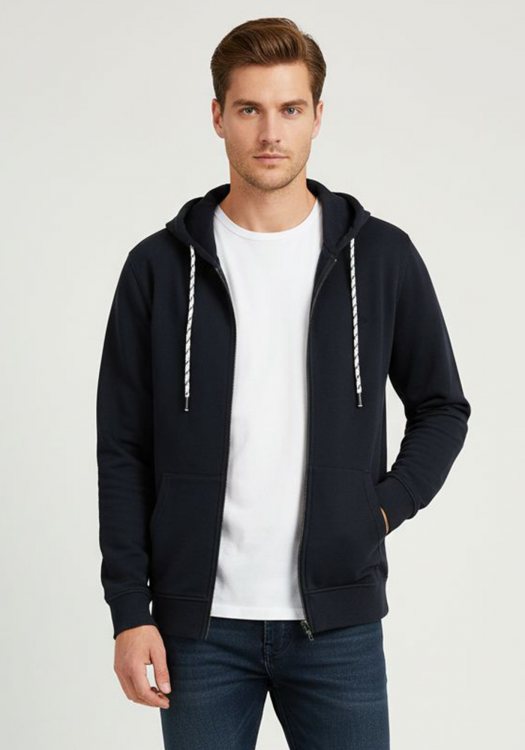 Fynch Hatton Ζακέτα της σειράς Hooded Cardigan - 1221 3602 685 Navy