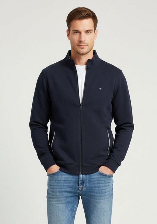 Fynch Hatton Ζακέτα της σειράς Sweatshirt Zip - 1309 1915 685 Navy